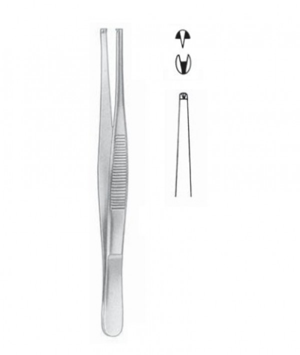 Standard dissection forceps with Kinefis teeth 1: 2 - (16cm) Standard dissection forceps with Kinefis teeth 1: 2 - (16cm)